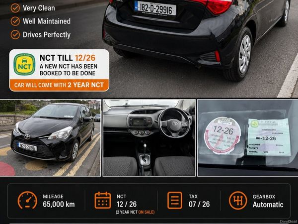 Toyota Vitz Hatchback, Petrol, 2018, Black