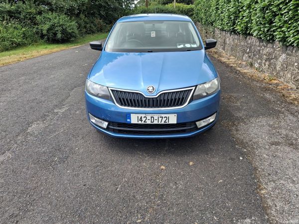 Skoda Rapid Saloon, Petrol, 2014, Blue