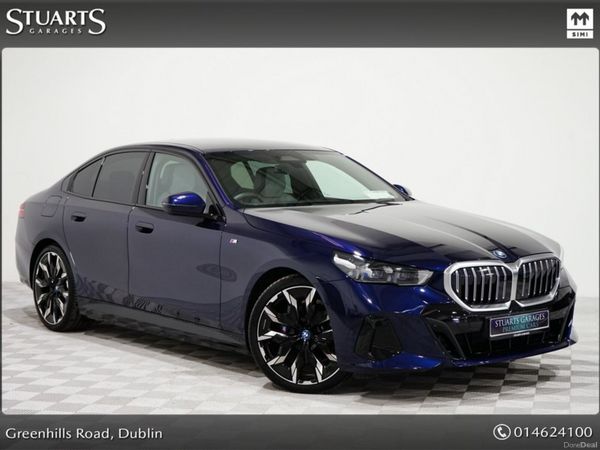 BMW 5-Series Saloon, Petrol Plug-in Hybrid, 2024, Blue