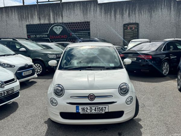 Fiat 500 Hatchback, Petrol, 2016, White
