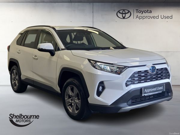 Toyota RAV4 Estate, Petrol Hybrid, 2022, White