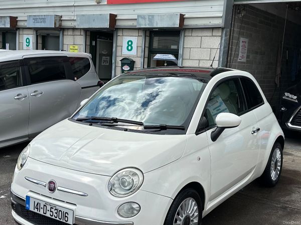 Fiat 500 Hatchback, Petrol, 2014, White