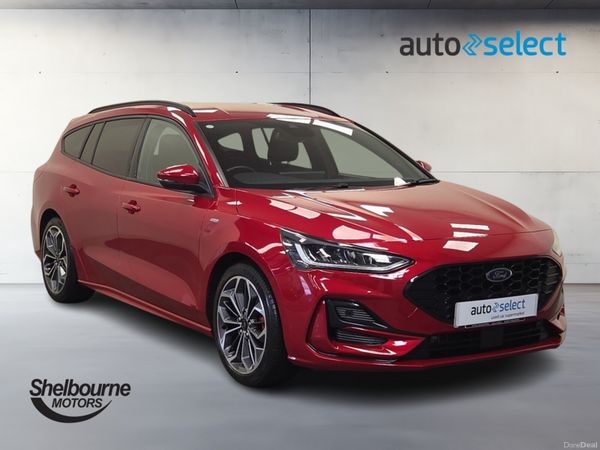 Ford Focus Estate, Petrol Hybrid, 2024, Red
