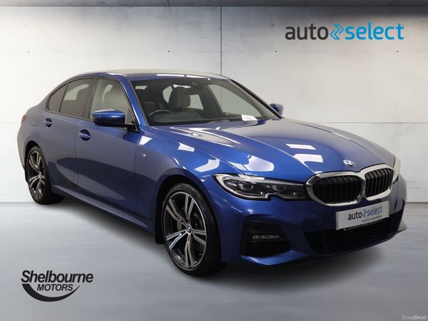 BMW 3-Series Saloon, Petrol Hybrid, 2020, Blue