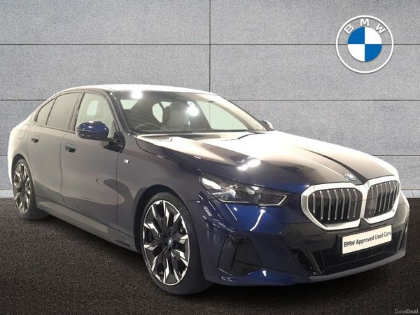 BMW 5-Series Saloon, Petrol Plug-in Hybrid, 2024, Blue