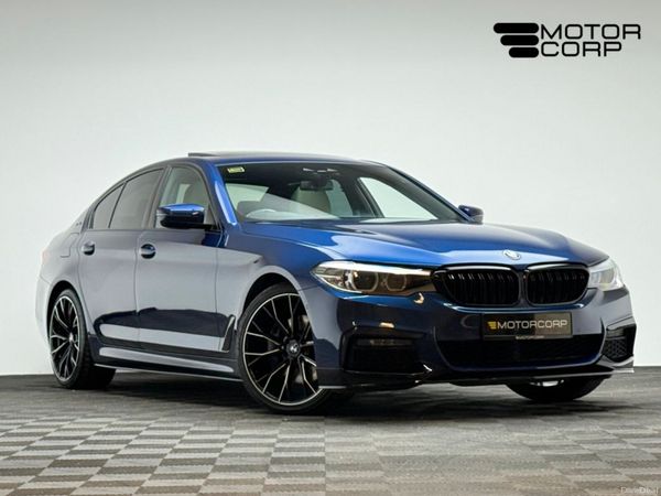 BMW 5-Series Saloon, Petrol Plug-in Hybrid, 2019, Blue