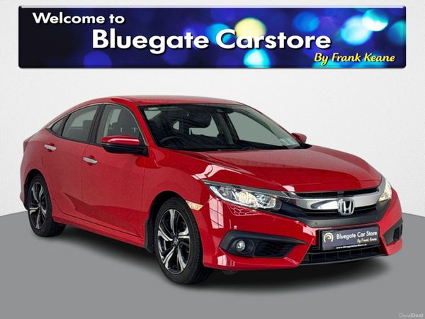 Honda Civic Saloon, Petrol, 2020, Red