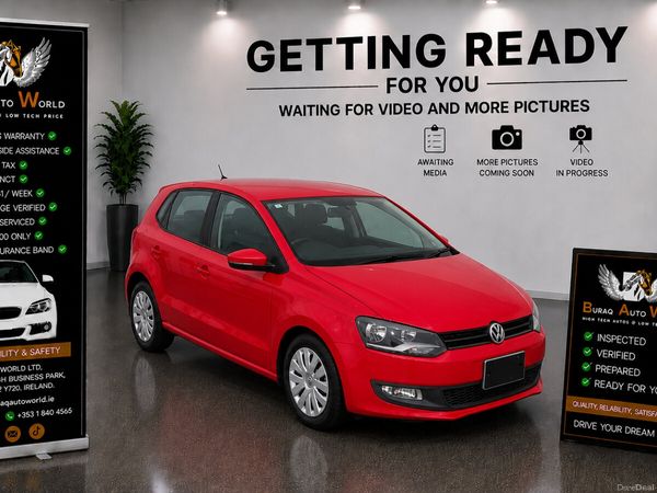 Volkswagen Polo Hatchback, Petrol, 2013, Red