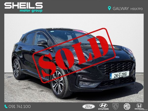 Ford Puma MPV, Petrol Hybrid, 2024, Black