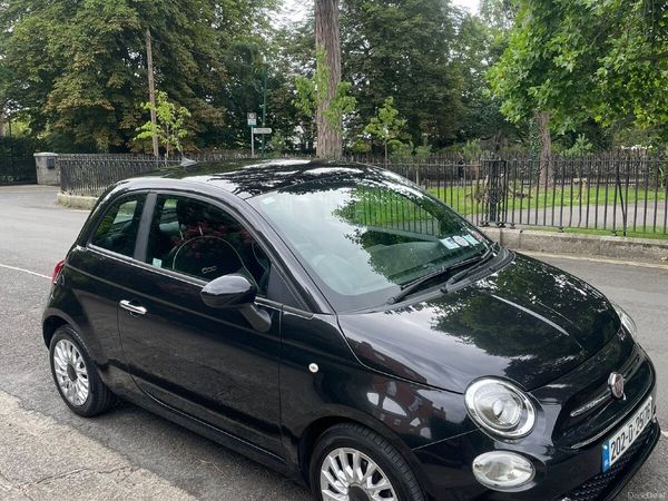 Fiat 500 Hatchback, Petrol, 2020, Black