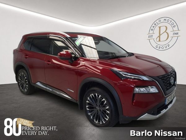 Nissan X-Trail SUV, Petrol Hybrid, 2024, Red