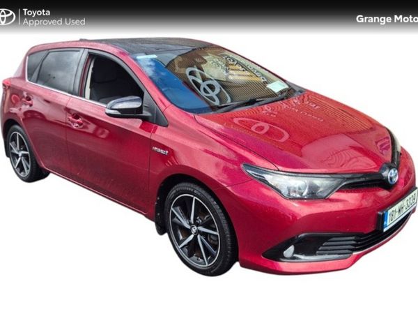 Toyota Auris Hatchback, Petrol Hybrid, 2018, Red