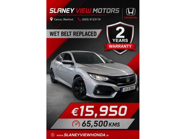 Honda Civic Hatchback, Petrol, 2017, Grey