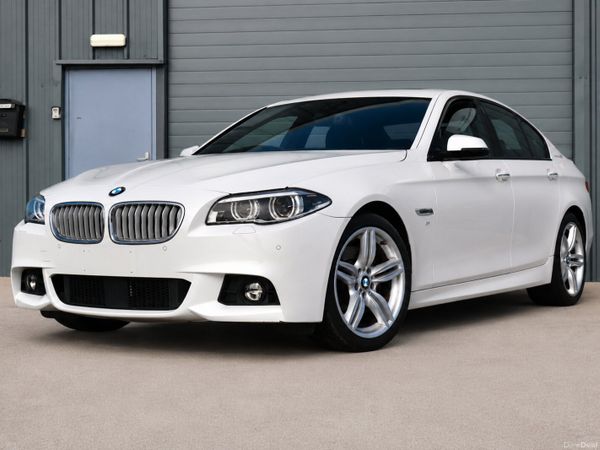 BMW 5-Series Saloon, Petrol, 2014, White