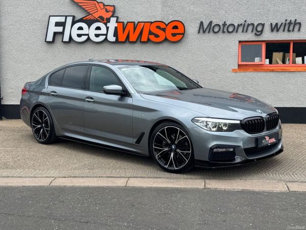 BMW 5-Series Saloon, Diesel, 2018, Blue