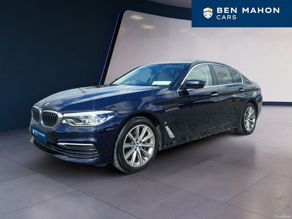 BMW 5-Series Saloon, Petrol Plug-in Hybrid, 2017, Blue