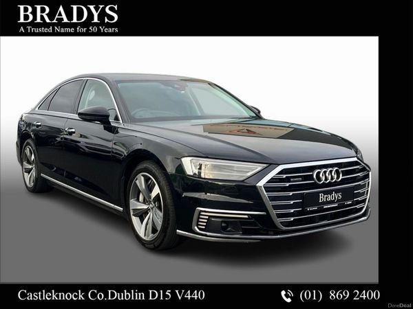 Audi A8 Saloon, Petrol Hybrid, 2021, Black