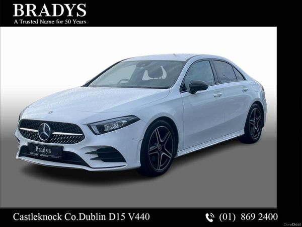 Mercedes-Benz A-Class Saloon, Petrol, 2019, White