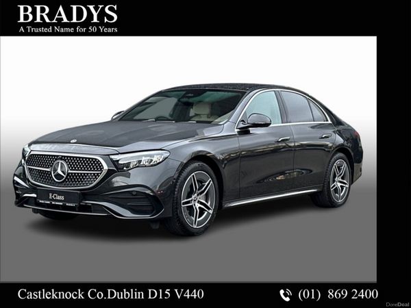 Mercedes-Benz E-Class Saloon, Diesel Plug-in Hybrid, 2026, Grey