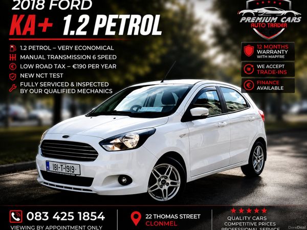 Ford KA Hatchback, Petrol, 2018, White