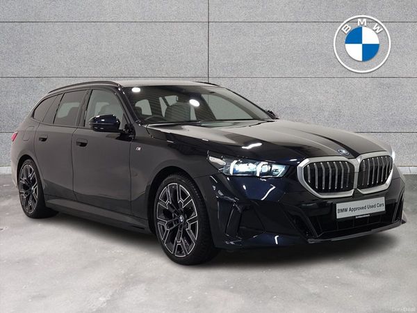 BMW 5-Series Estate, Petrol Plug-in Hybrid, 2025, Black