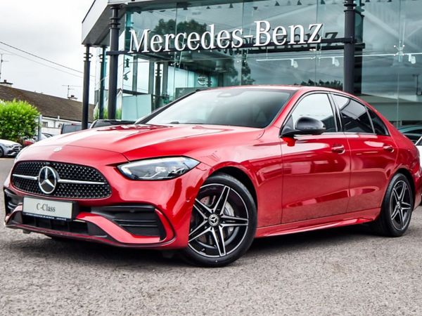 Mercedes-Benz C-Class Saloon, Diesel Hybrid, 2026, Red