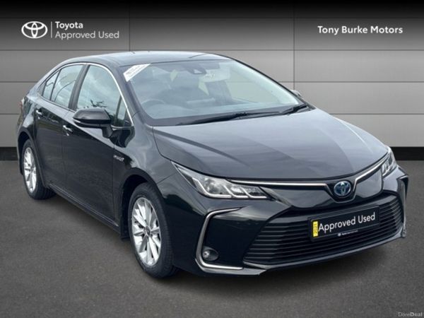 Toyota Corolla Saloon, Petrol Hybrid, 2021, Black
