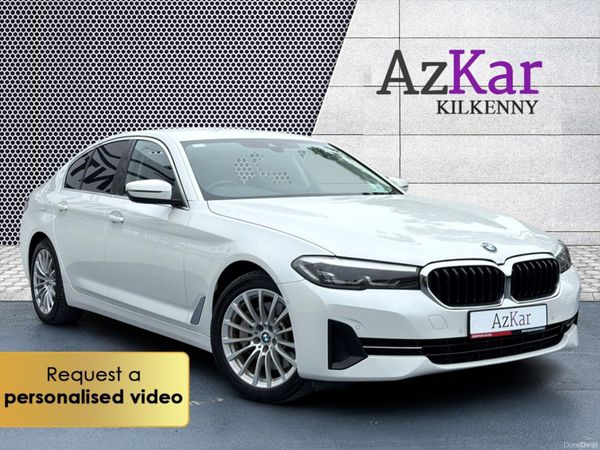 BMW 5-Series Saloon, Petrol Plug-in Hybrid, 2021, White