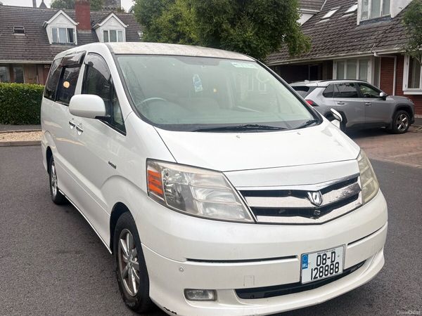 Toyota Alphard Estate, Petrol Hybrid, 2008, White