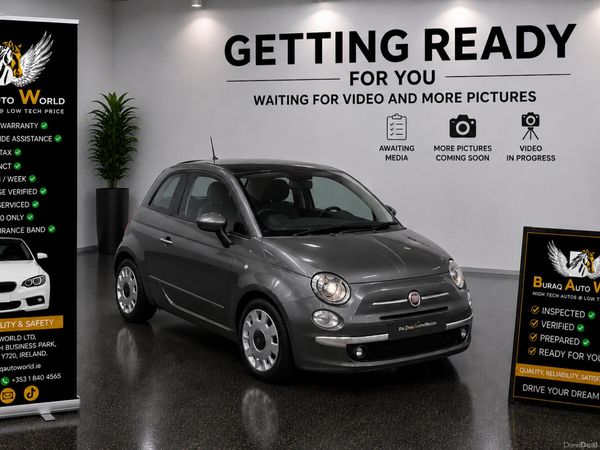 Fiat 500 Hatchback, Petrol, 2013, Grey