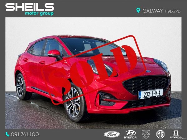 Ford Puma MPV, Petrol Hybrid, 2023, Red