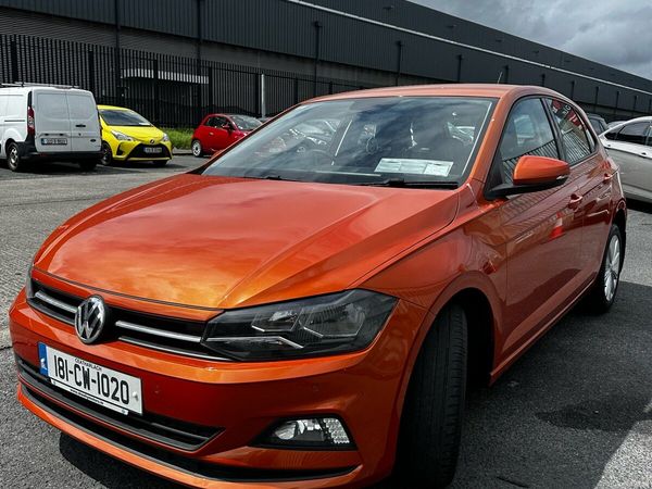 Volkswagen Polo Hatchback, Petrol, 2018, Orange