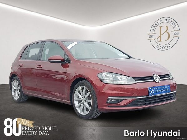 Volkswagen Golf Hatchback, Petrol, 2019, Red