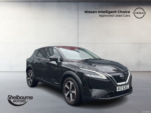 Nissan Qashqai Hatchback, Petrol Hybrid, 2023, Black