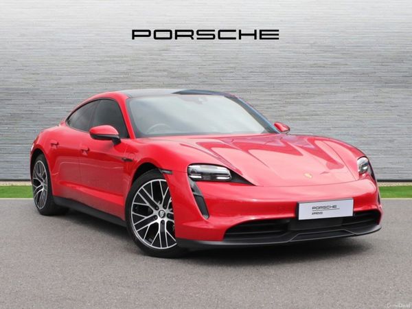 Porsche Taycan Saloon, Electric, 2022, Red