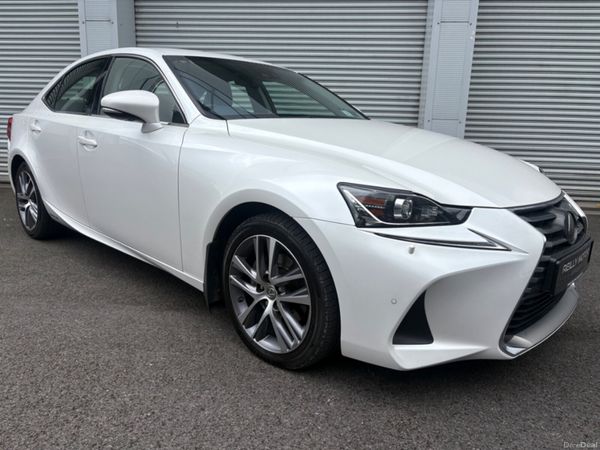 Lexus IS Saloon, Petrol Hybrid, 2018, White