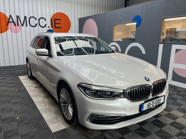 BMW 5-Series Estate, Diesel, 2018, Blue