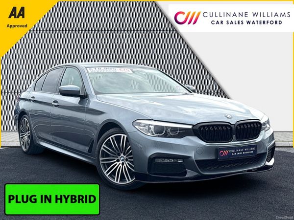 BMW 5-Series Saloon, Petrol Plug-in Hybrid, 2017, Grey