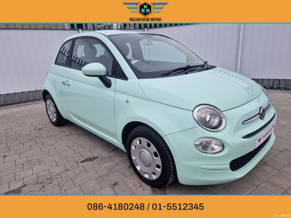 Fiat 500 Hatchback, Petrol, 2017, Green