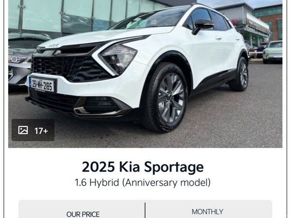Kia Sportage SUV, Petrol Hybrid, 2025, White