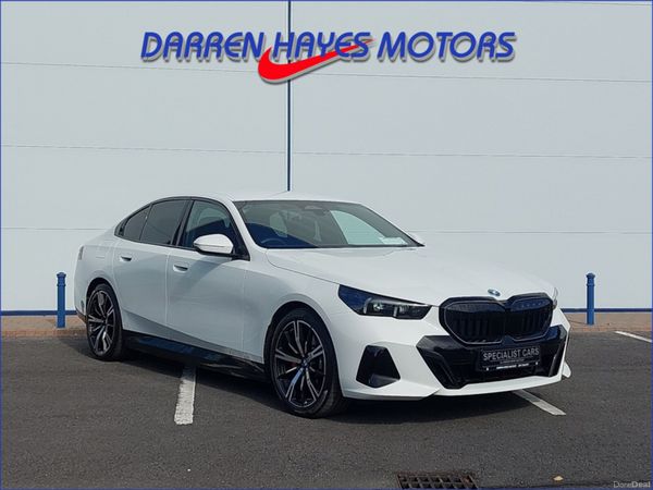 BMW 5-Series Saloon, Petrol Hybrid, 2025, White