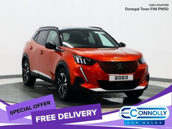Peugeot 2008 SUV, Electric, 2023, Orange