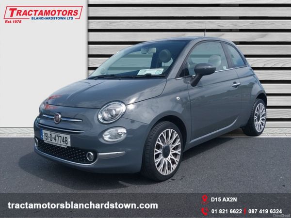 Fiat 500 Hatchback, Petrol, 2019, Grey