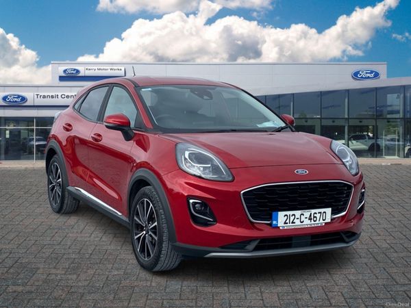 Ford Puma MPV, Petrol Hybrid, 2021, Red