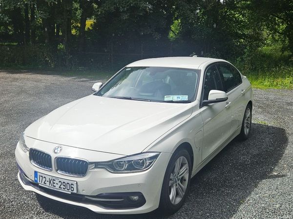BMW 3-Series Saloon, Petrol Plug-in Hybrid, 2017, White