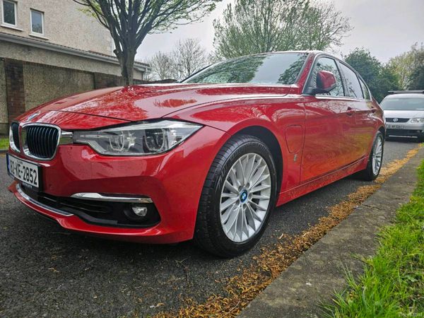 BMW 3-Series Saloon, Petrol Plug-in Hybrid, 2018, Red