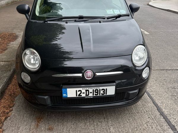Fiat 500 Hatchback, Petrol, 2012, Black
