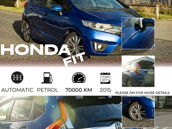 Honda Fit Hatchback, Petrol Hybrid, 2015, Blue