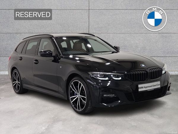 BMW 3-Series Estate, Petrol Plug-in Hybrid, 2021, Black