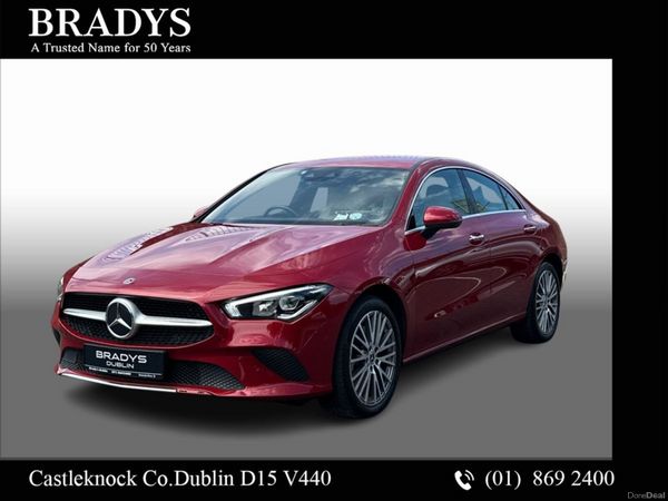 Mercedes-Benz CLA Coupe, Petrol Plug-in Hybrid, 2021, Red
